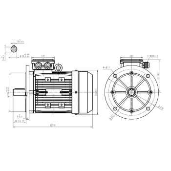 Silnik elektryczny 3,0kW 2800 obr/min. 100B5